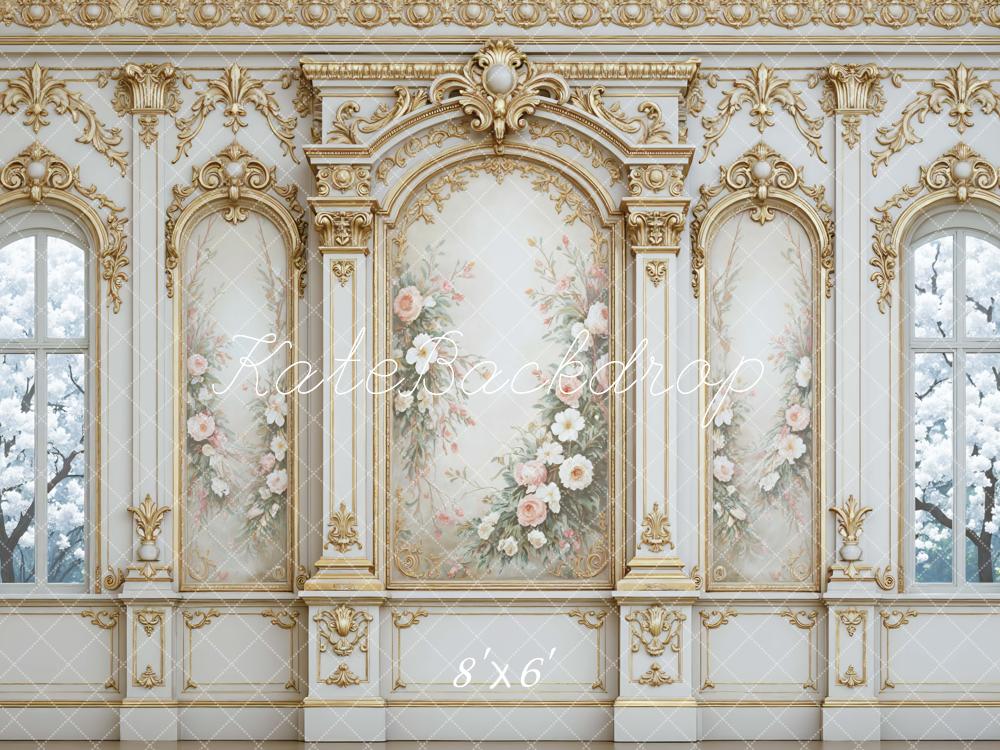 Kate Floral Wall Gold Ornaments Backdrop Designed by Mini MakeBelieve - Image 3