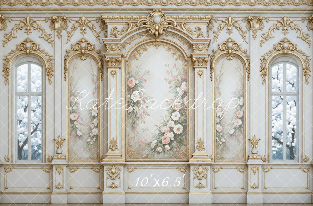 Kate Floral Wall Gold Ornaments Backdrop Designed by Mini MakeBelieve - Image 4