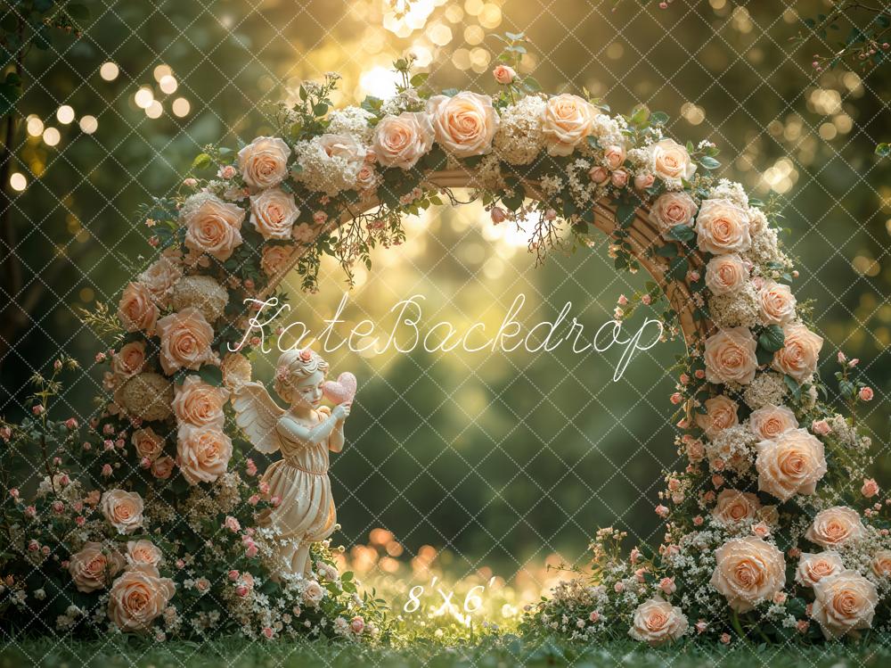 Kate Spring Rose Arch Angel Garden Backdrop Designed by Emstselch - Image 3