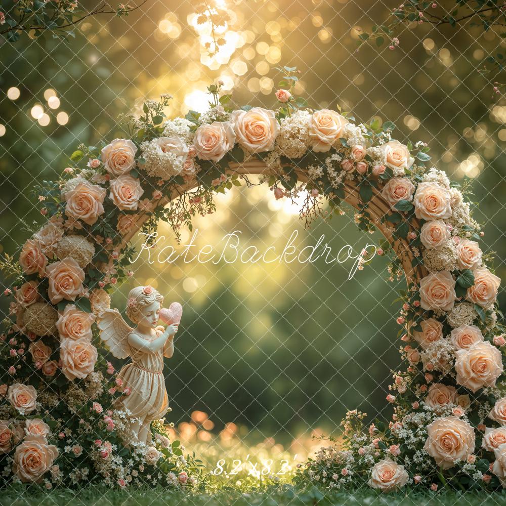 Kate Spring Rose Arch Angel Garden Backdrop Designed by Emstselch - Image 5