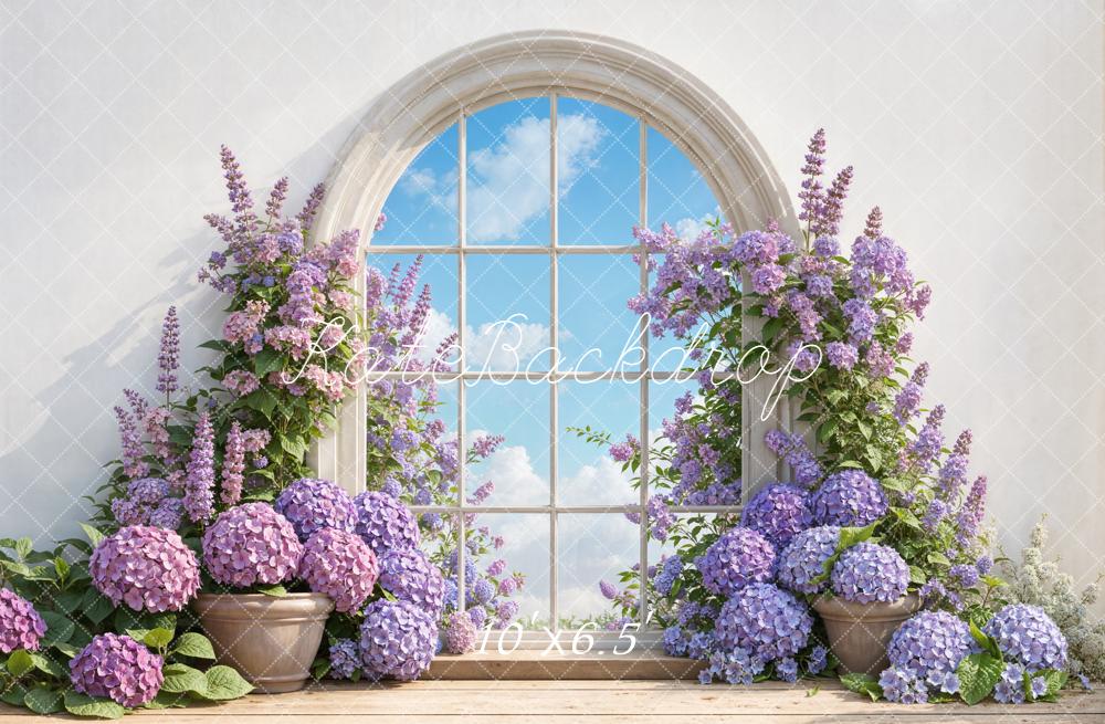 Kate Flower Arch Arched Window Backdrop Designed by Emetselch - Image 4