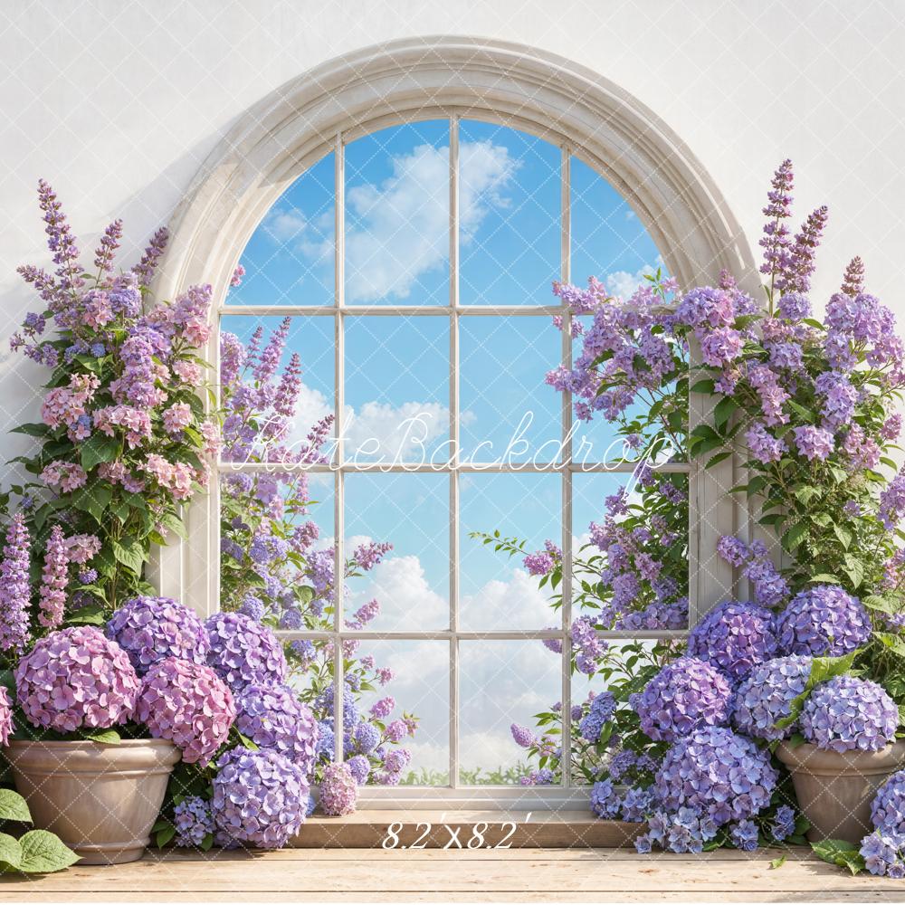 Kate Flower Arch Arched Window Backdrop Designed by Emetselch - Image 5