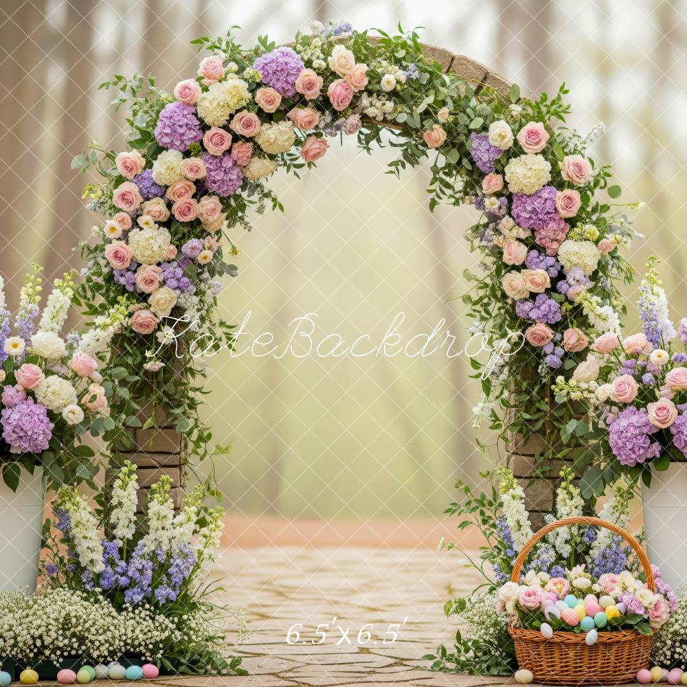 Kate Floral Arch Pastel Spring Backdrop Designed by Patty Robert - Image 2