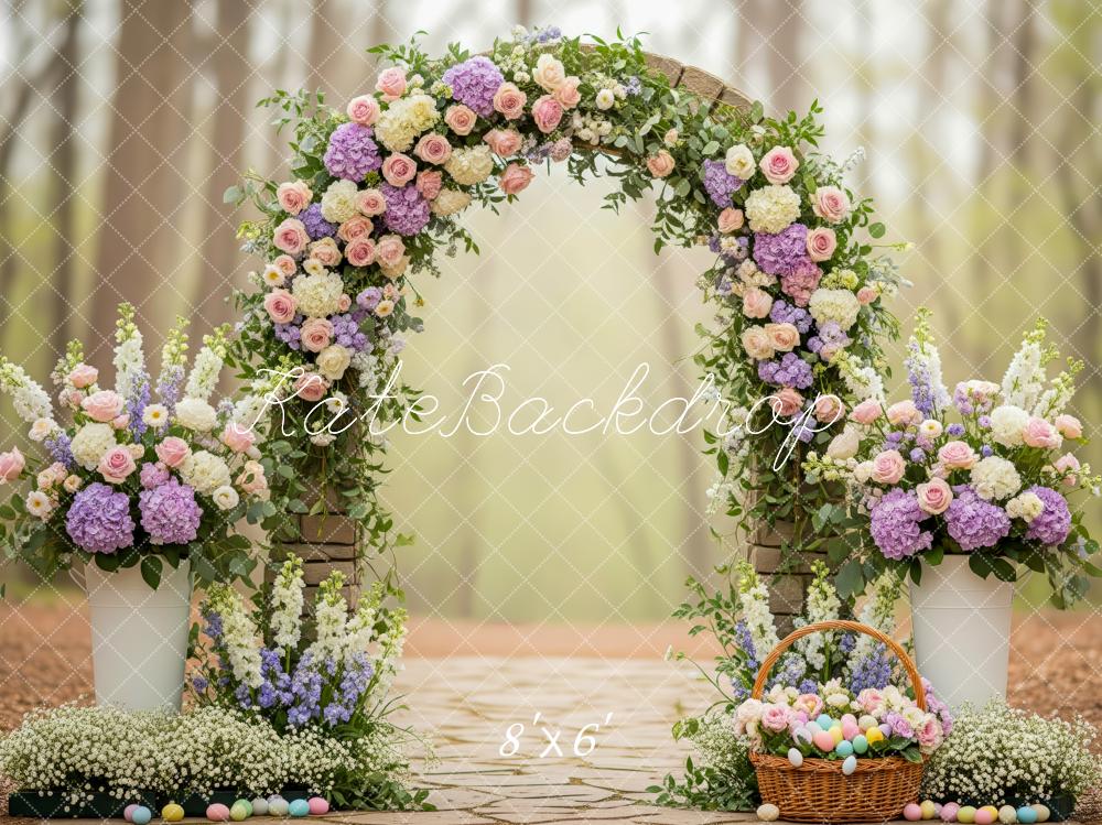 Kate Floral Arch Pastel Spring Backdrop Designed by Patty Robert - Image 3