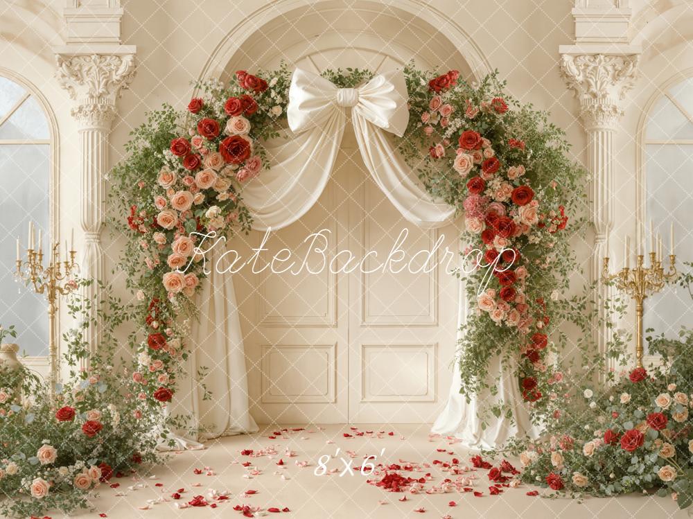 Kate Garland Elegant Columns Cream Backdrop Designed by Emetselch - Image 3