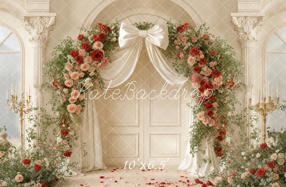 Kate Garland Elegant Columns Cream Backdrop Designed by Emetselch - Image 4