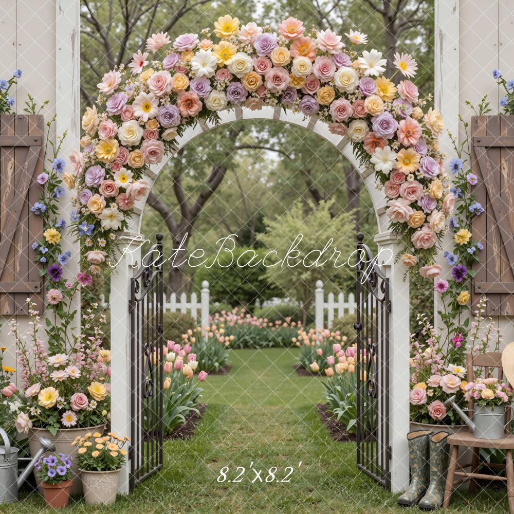 Kate Spring Flower Arch Garden Rustic Backdrop Designed by Mini MakeBelieve - Image 5