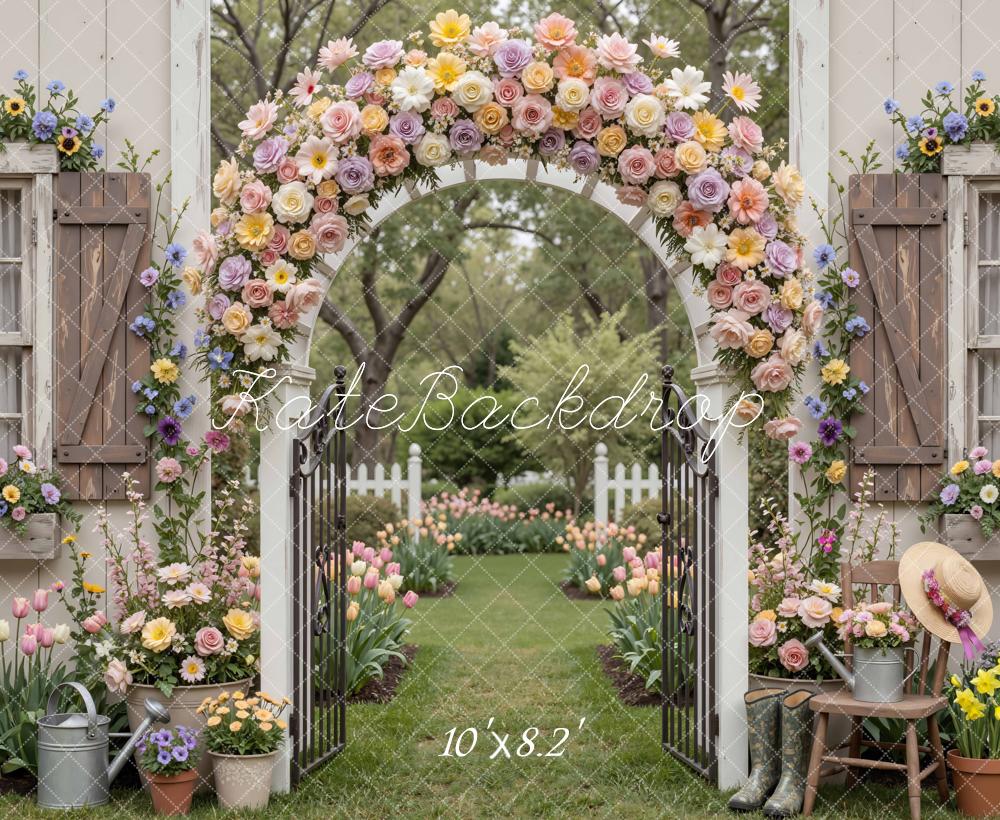 Kate Spring Flower Arch Garden Rustic Backdrop Designed by Mini MakeBelieve - Image 6