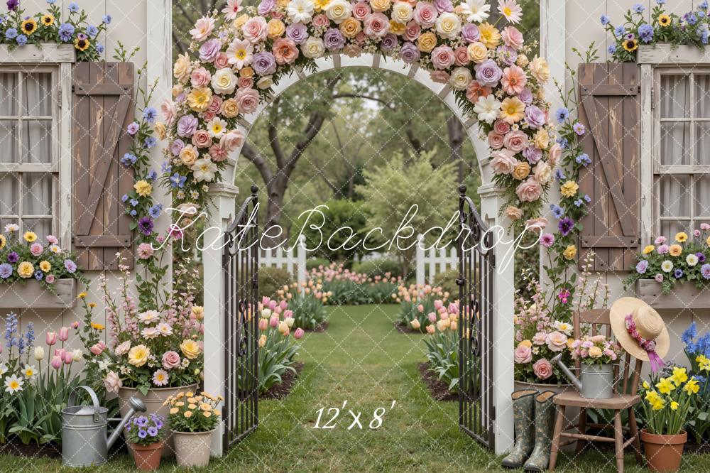 Kate Spring Flower Arch Garden Rustic Backdrop Designed by Mini MakeBelieve - Image 8