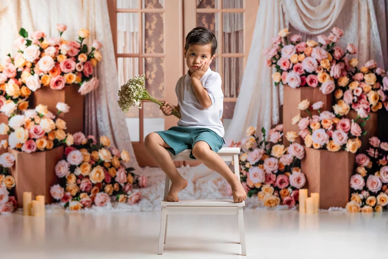 Kate Boho Lace Drapes French Door Backdrop Designed by Mini MakeBelieve - Image 5