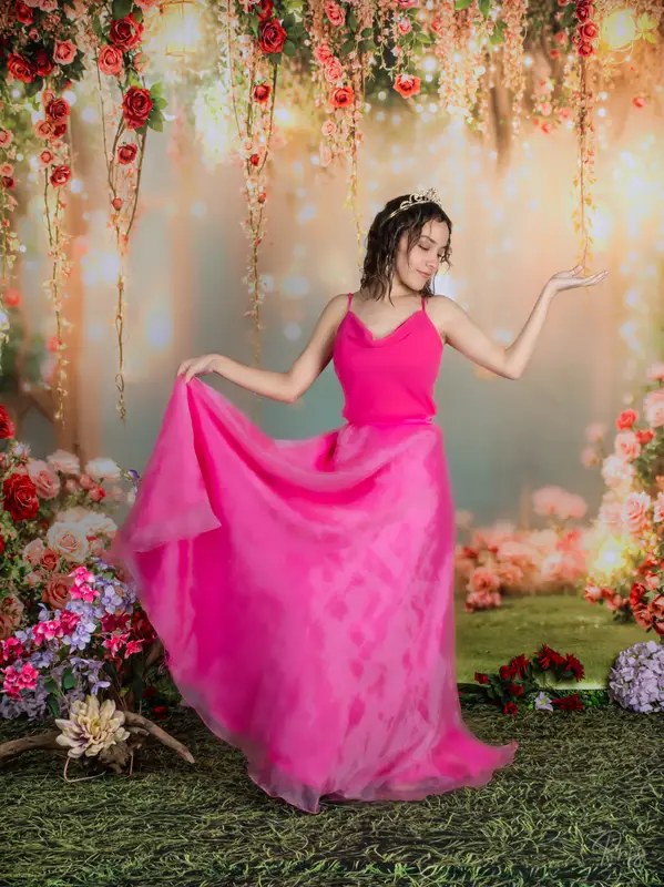 Kate Spring Flower Arch Lanterns Greenery Backdrop Designed by Emetselch - Image 3