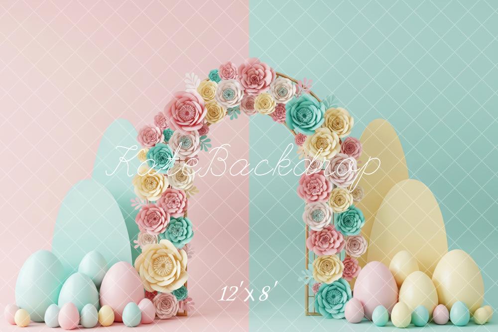 Kate Easter Floral Arch Pastel Eggs Backdrop Designed by Patty Robert - Image 8