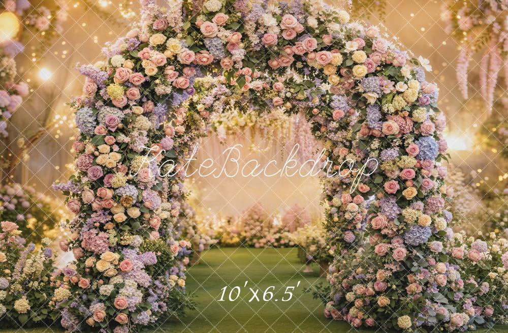 Kate Spring Flower Arch Pastel Garden Backdrop Designed by Emetselch - Image 4