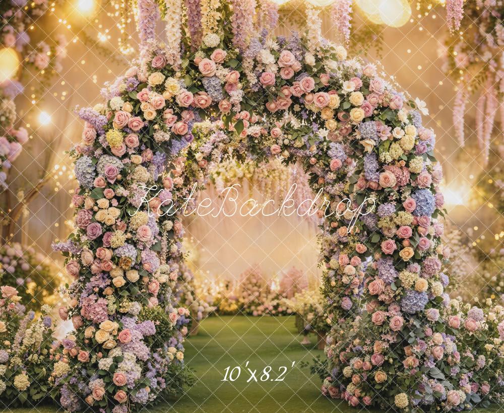 Kate Spring Flower Arch Pastel Garden Backdrop Designed by Emetselch - Image 6