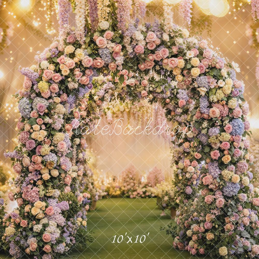 Kate Spring Flower Arch Pastel Garden Backdrop Designed by Emetselch - Image 7