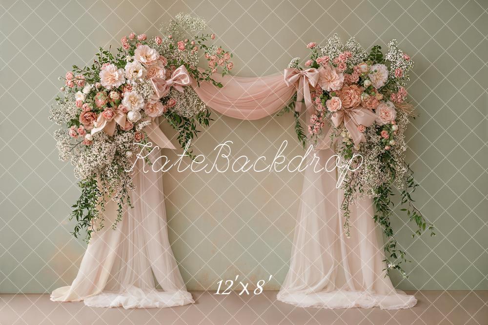 Kate Fine Art Flower Pink Roses Drapes Backdrop Designed by Emstselch - Image 8