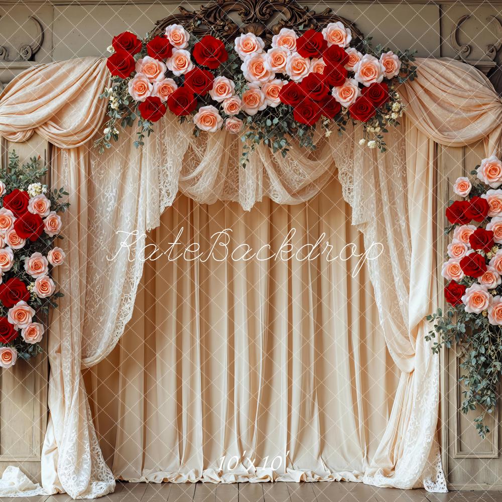 Kate Flower Arch Roses Drapes Backdrop Designed by Mini MakeBelieve - Image 7
