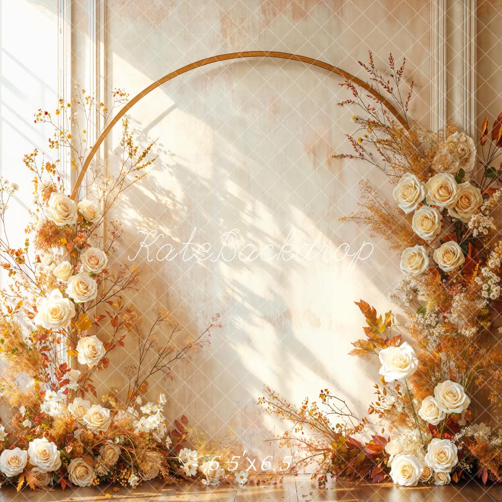 Kate Flower Arch Roses Fine Art Backdrop Designed by Emetselch - Image 2