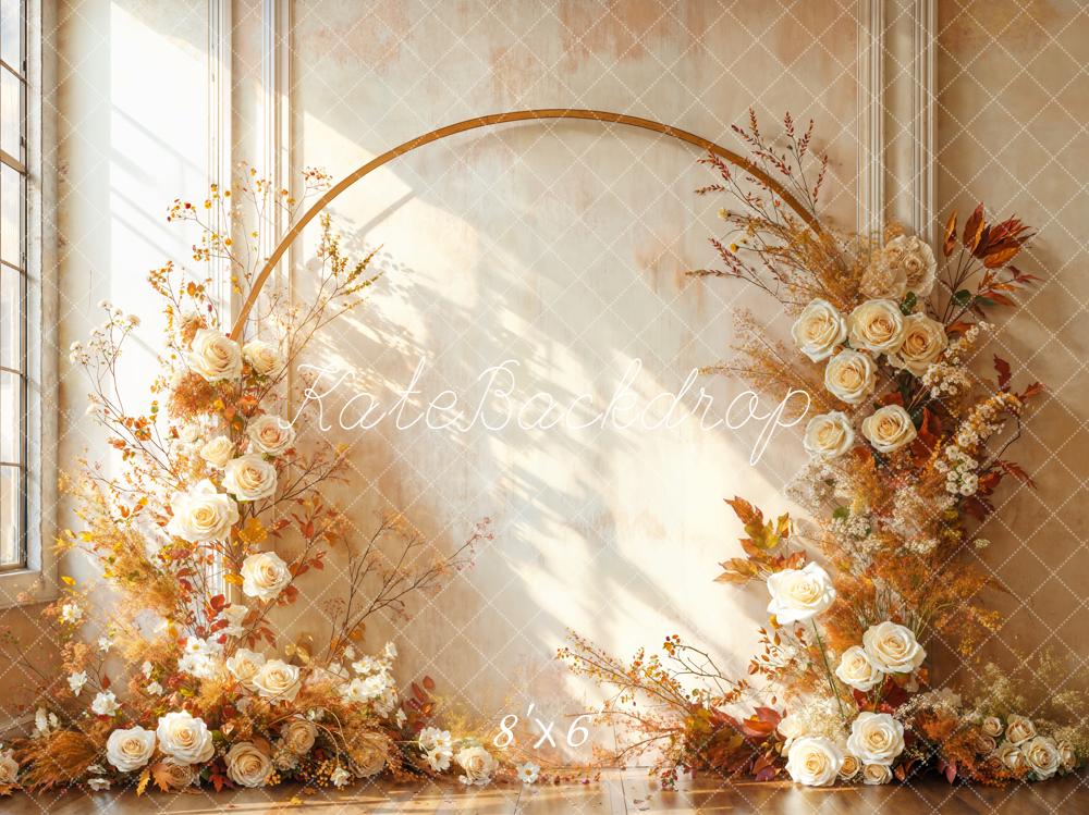 Kate Flower Arch Roses Fine Art Backdrop Designed by Emetselch - Image 3