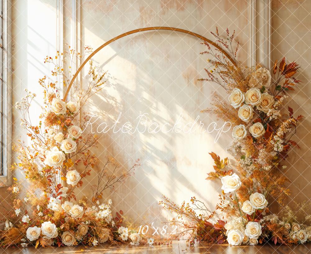 Kate Flower Arch Roses Fine Art Backdrop Designed by Emetselch - Image 6