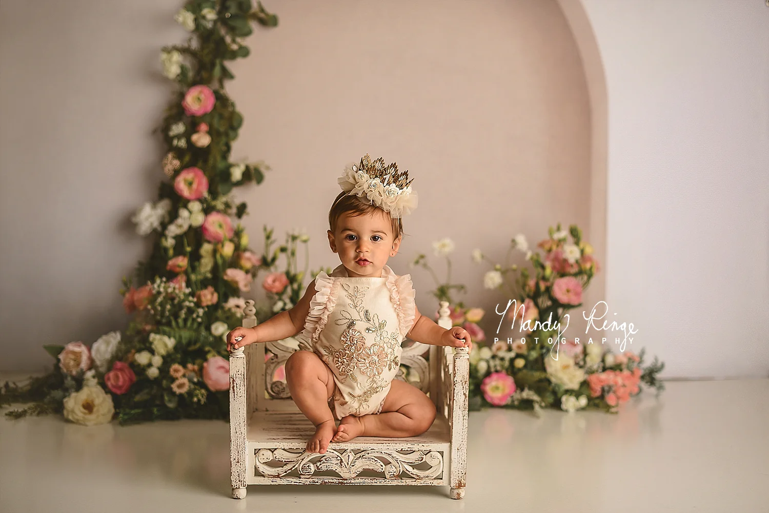 Kate Flower Arch Spring Backdrop Designed by Mandy Ringe Photography - Image 4