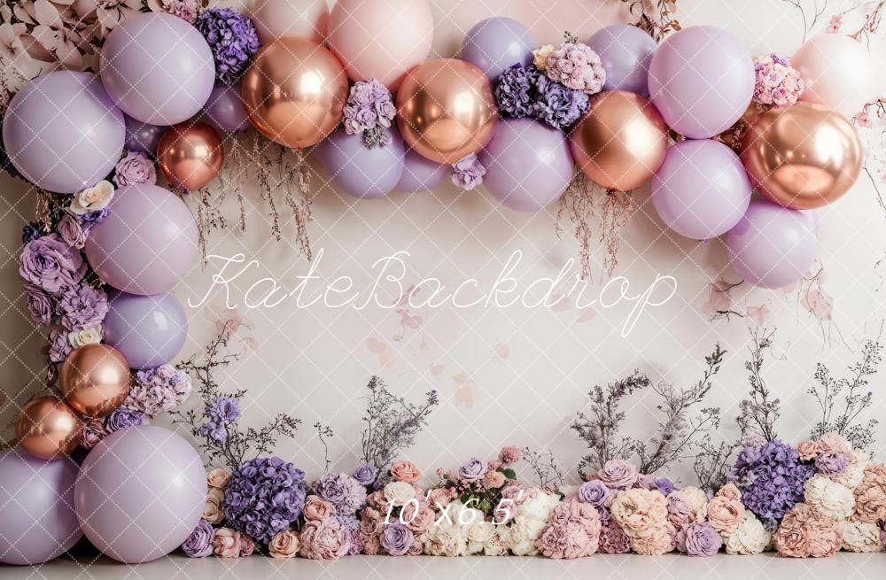 Kate Flower Arch With Colorful Balloons Backdrop Designed by Emetselch - Image 4