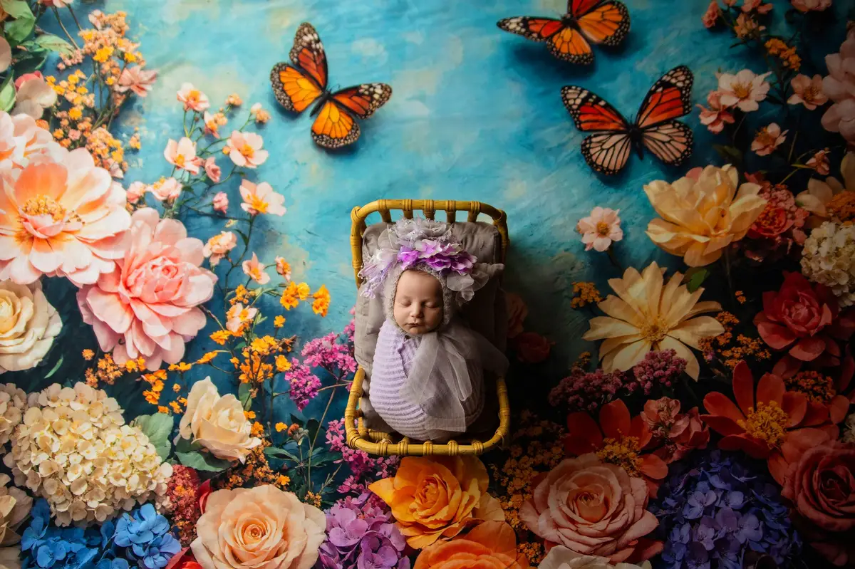 Kate Fairy Flower Butterfly Backdrop Designed by Emetselch - Image 3