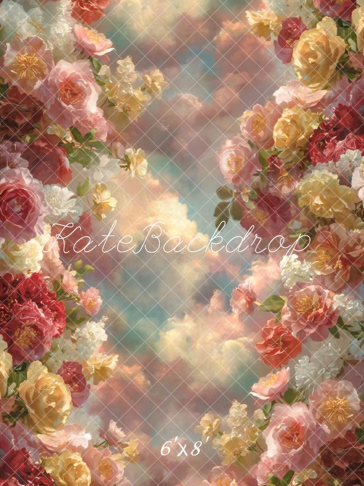 Kate Flower Clouds Pastel Backdrop Designed by GQ - Image 3
