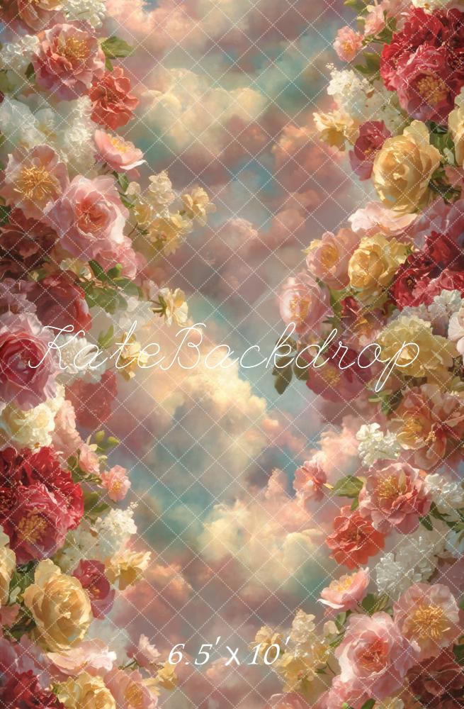 Kate Flower Clouds Pastel Backdrop Designed by GQ - Image 4