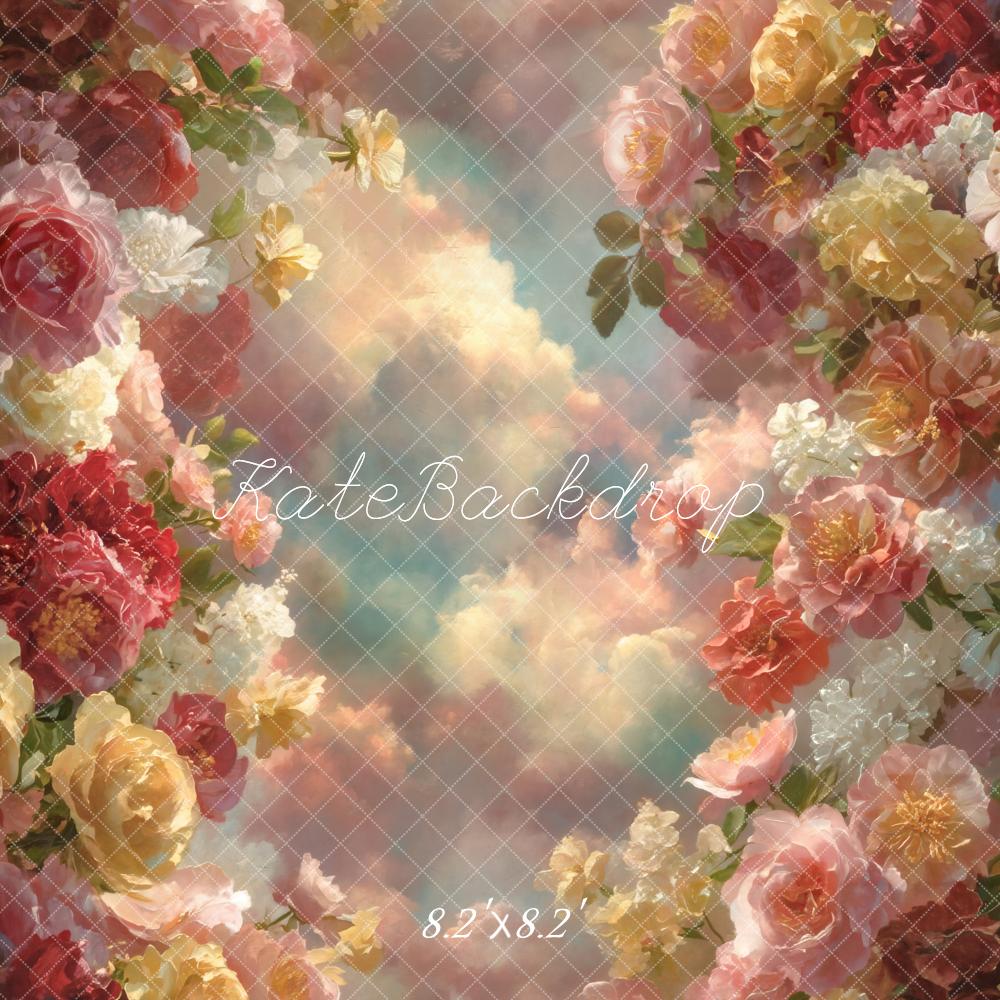 Kate Flower Clouds Pastel Backdrop Designed by GQ - Image 5