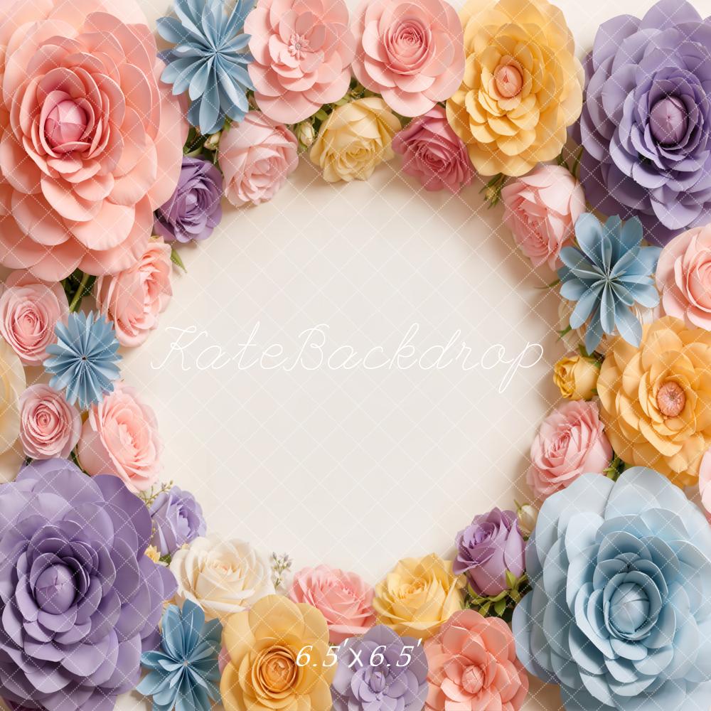 Kate Flowers Cream Backdrop Designed by Chain Photography - Image 2