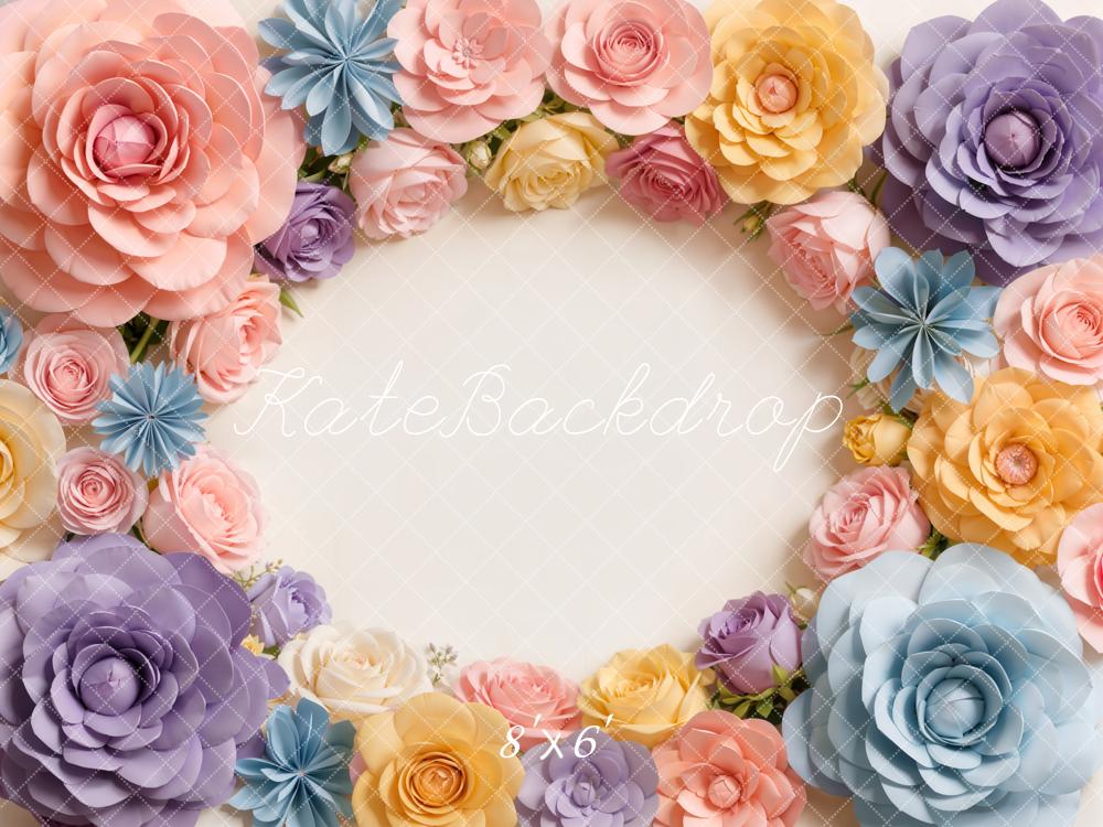 Kate Flowers Cream Backdrop Designed by Chain Photography - Image 3