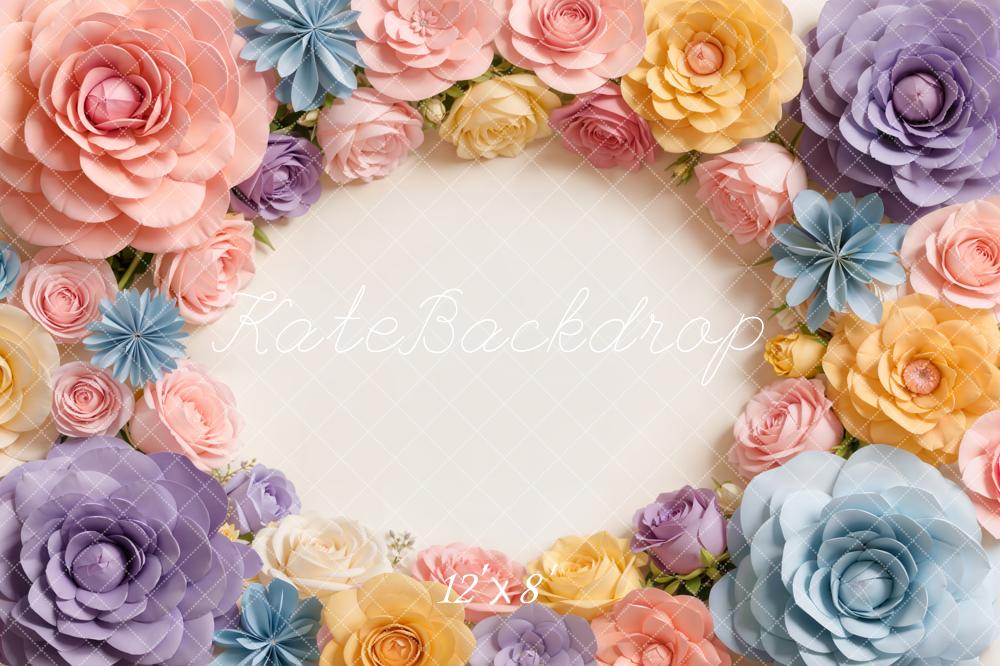 Kate Flowers Cream Backdrop Designed by Chain Photography - Image 8
