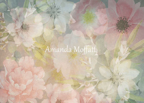 Kate Flowers Pastel Florals Backdrop for Photography Designed by Amanda Moffatt - Image 2