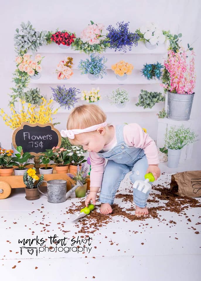 Kate Flowers Shop Spring Backdrop Designed By Moements Photography - Image 3