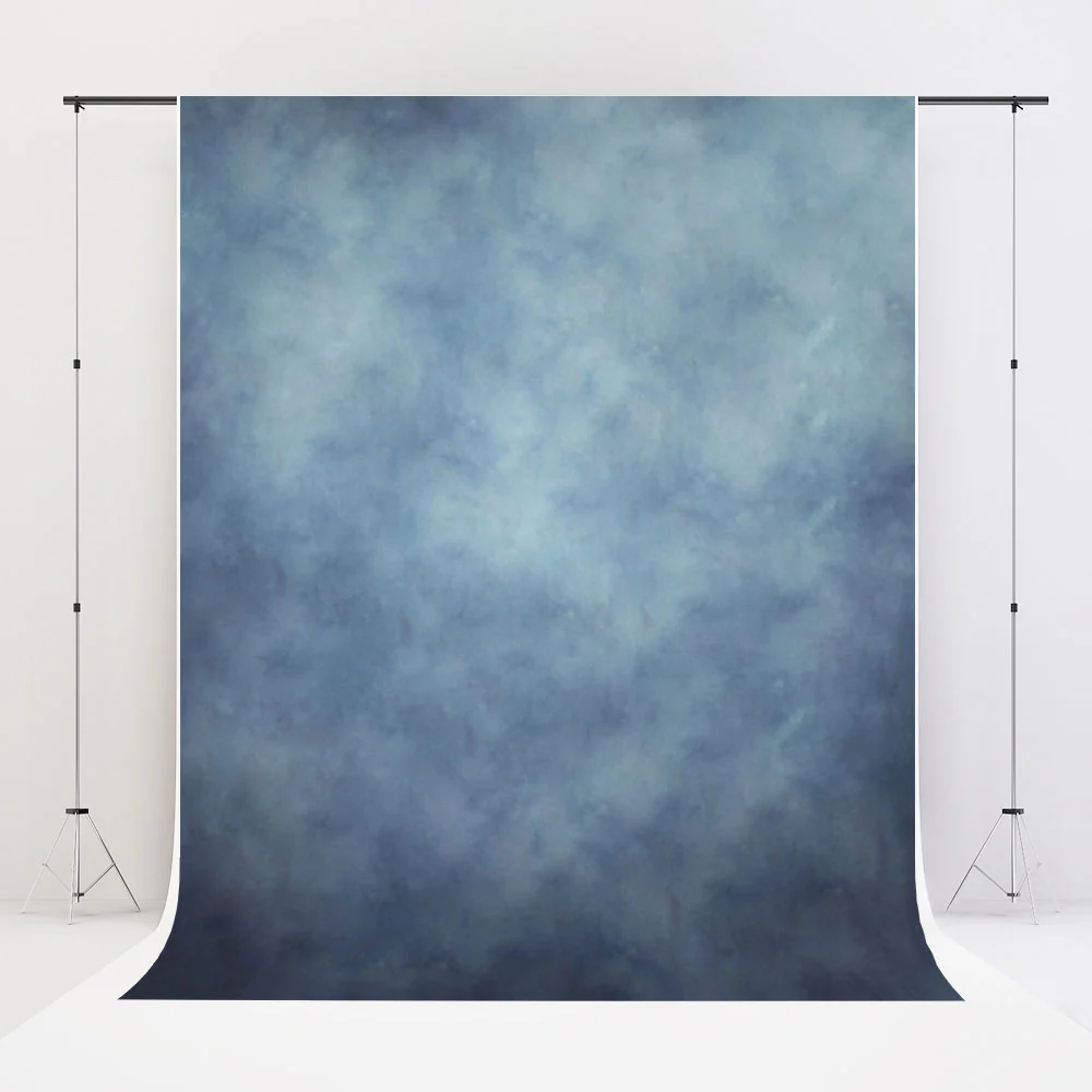 Kate Foggy Blue Abstract Texture Backdrops For Portrait Photography - Image 4