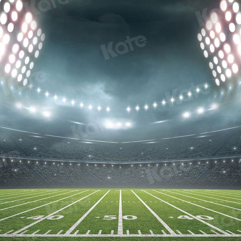 Kate Football Field Night Lights Sports Backdrop for Photography - Image 4