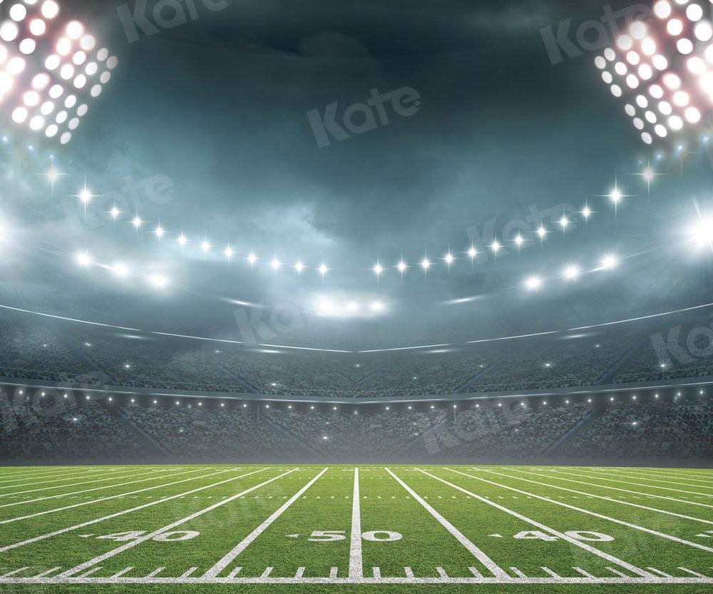 Kate Football Field Night Lights Sports Backdrop for Photography - Image 5
