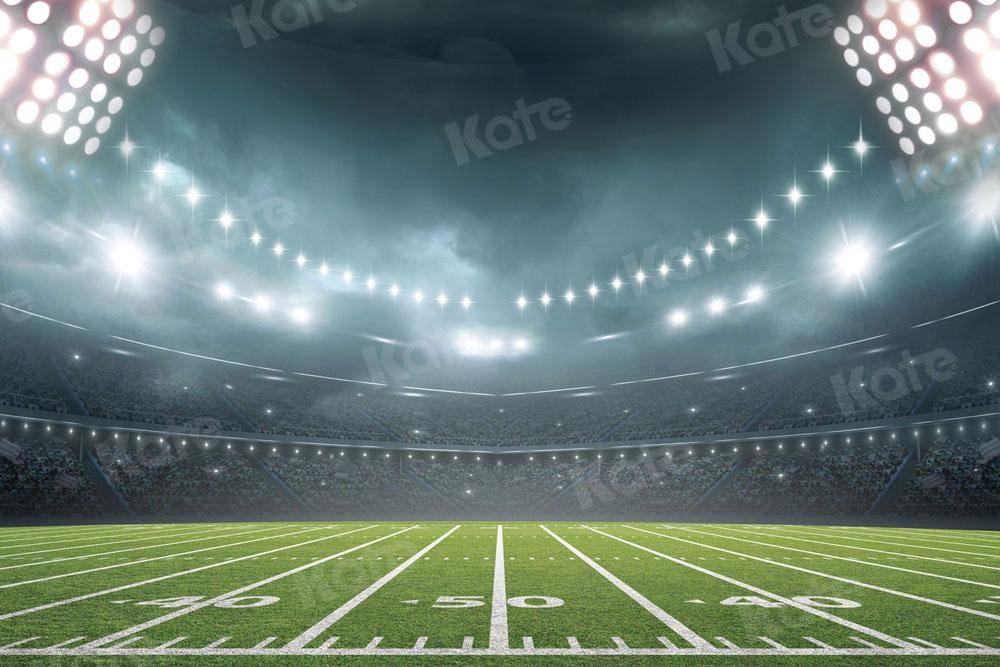Kate Football Field Night Lights Sports Backdrop for Photography - Image 6