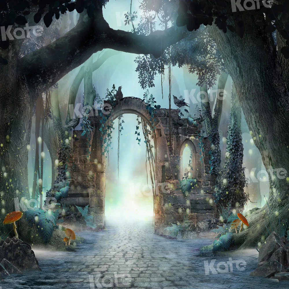 Kate Forest Fairytale Mushroom Backdrop Designed by Chain Photography - Image 2