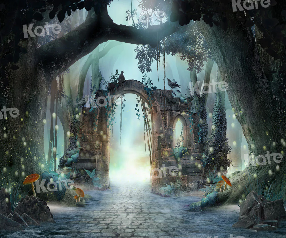 Kate Forest Fairytale Mushroom Backdrop Designed by Chain Photography - Image 3