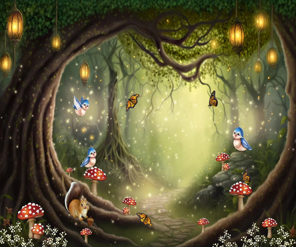 Kate Forest Fairytale with Creatures Backdrop Designed by Ashley Paul - Image 3