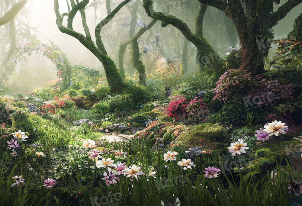 Kate Forest Fantasy Jungle Flower Backdrop Designed by Chain Photography - Image 2