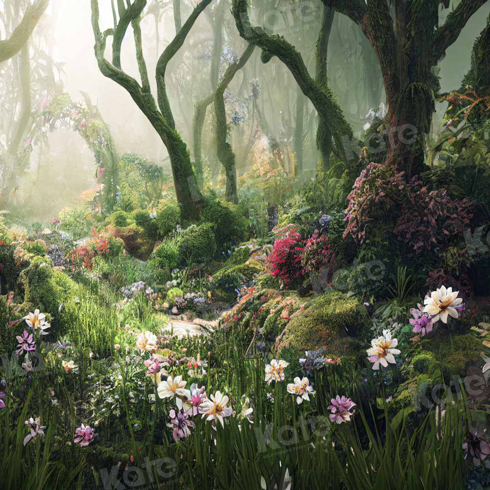 Kate Forest Fantasy Jungle Flower Backdrop Designed by Chain Photography - Image 4