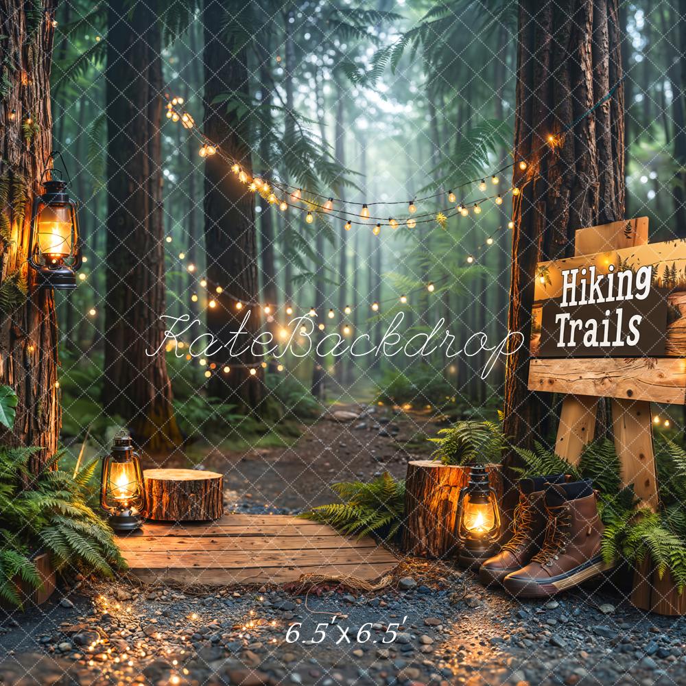 Kate Forest Hiking Trails Lantern Backdrop Designed by Kate Image - Image 2