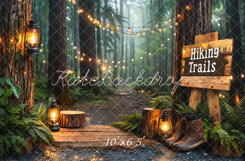 Kate Forest Hiking Trails Lantern Backdrop Designed by Kate Image - Image 4