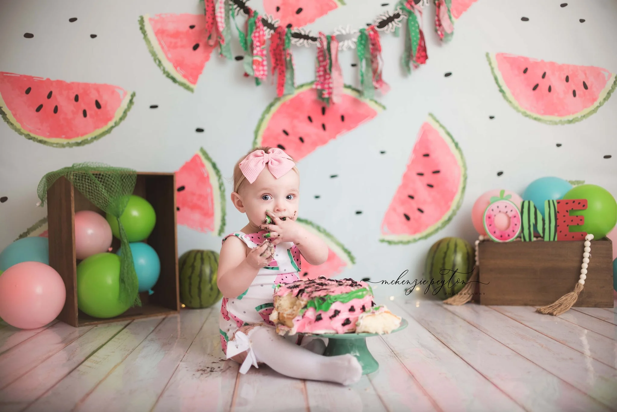 Kate Fresh Background Summer Watermelon Backdrop cake smash/birthday - Image 4