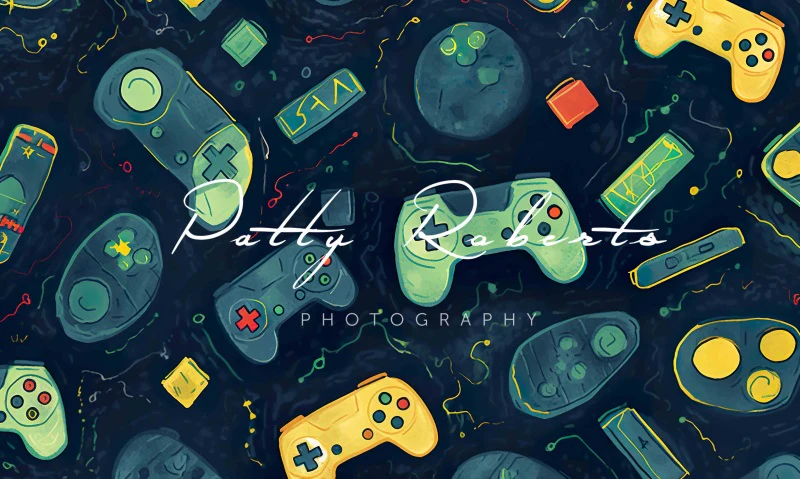 Kate Game World Gamepad Backdrop Designed by Patty Robert - Image 3