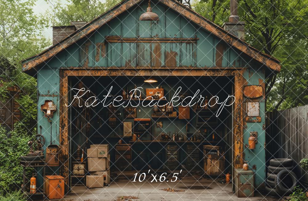 Kate Garage Tires Backdrop Designed by Emetselch - Image 4