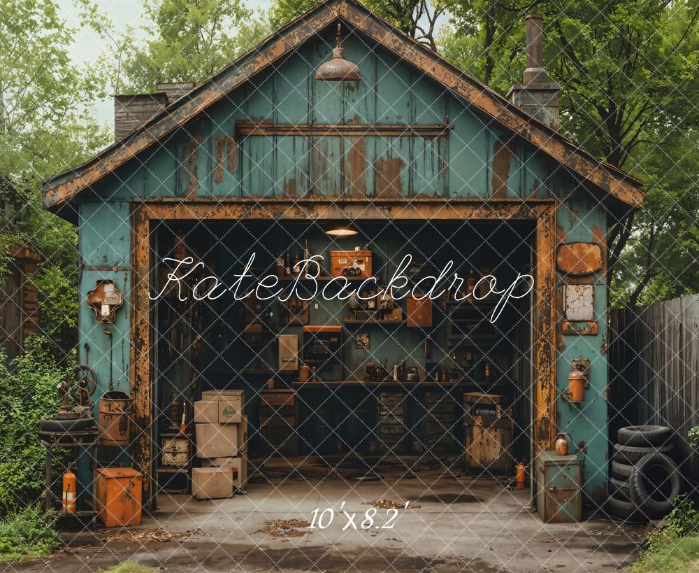 Kate Garage Tires Backdrop Designed by Emetselch - Image 5